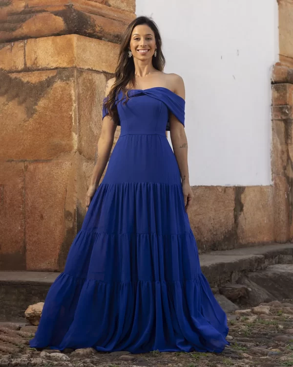 Vestido Longo Beauty Azul