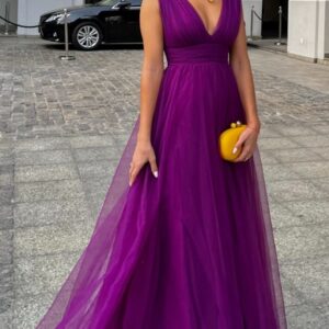 Vestido Longo Beauty Roxo