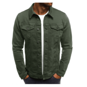 jaqueta militar masculina verde
